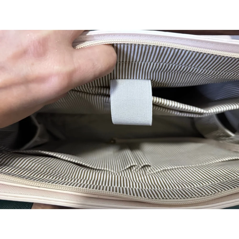 Women's Lovevook Beige & Green Laptop Bag, One Size